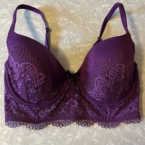 Purple Body by Victoria Lined Demi Bra 34DD